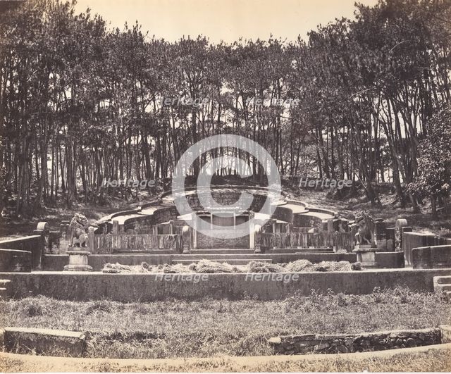 Mandarin Grave at Foochow, ca. 1869. Creator: Attributed to Tung Hing.