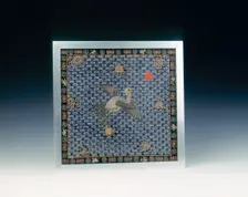 Mandarin's (woman's) rank badge, Qing dynasty, China, c1898-1900. Creator: Unknown