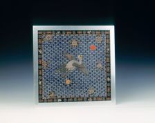 Mandarin's (woman's) rank badge, Qing dynasty, China, c1898-1900. Creator: Unknown