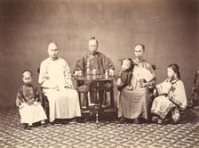 Mandarin with Family, 1860-1863. Creator: Milton M. Miller