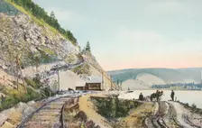 Mandrin Cliff on the Selenga River at 126 versts, 1904-1917. Creator: Unknown