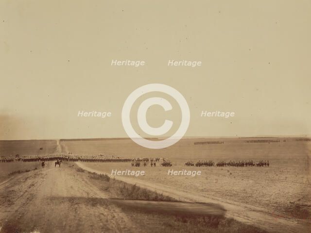 Maneuvers, Camp de Châlons, 1857. Creator: Gustave Le Gray.