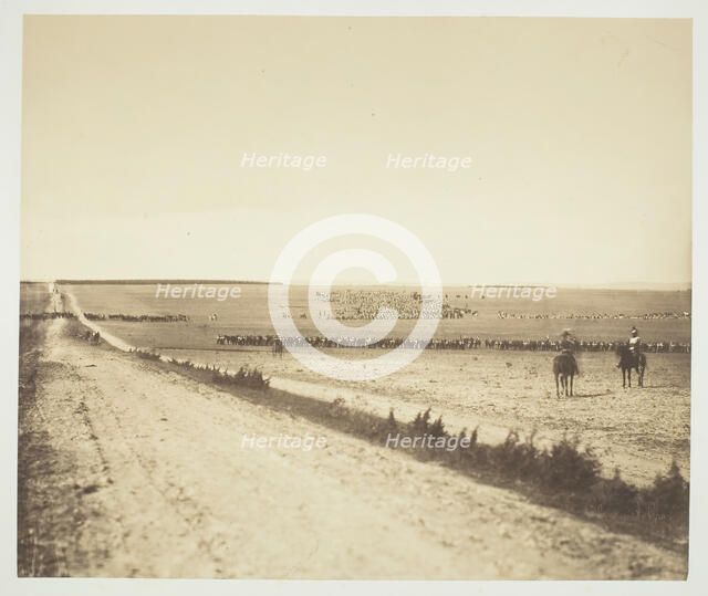 Maneuvers, Camp de Châlons, 1857. Creator: Gustave Le Gray.