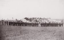 [Maneuvers, Winter Quarters]. Brady album, p. 129, 1861-65. Creator: Unknown