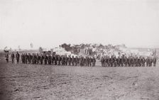 [Maneuvers, Winter Quarters]. Brady album, p. 129, 1861-65. Creator: Unknown