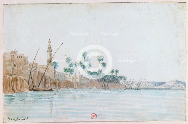 'Manfaloot, Egypt', 19th century. Artist: Wilkinson