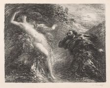 Manfred and Astarté, 1892. Creator: Henri Fantin-Latour (French, 1836-1904)