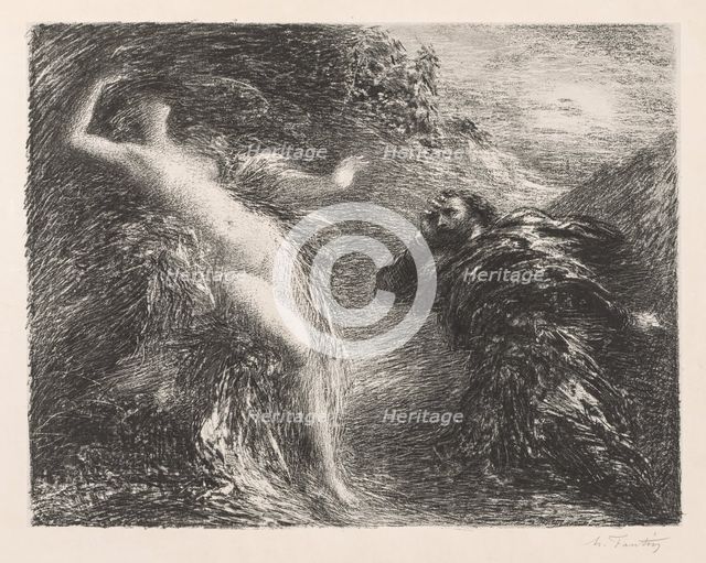 Manfred and Astarté, 1892. Creator: Henri Fantin-Latour (French, 1836-1904).