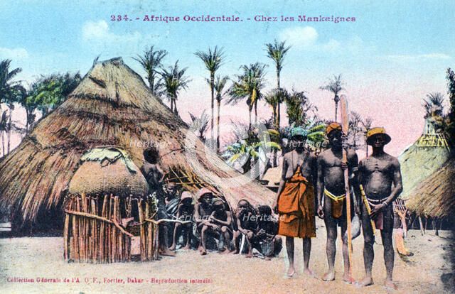 Mankaigne village, Western Africa, 20th century. Artist: Unknown