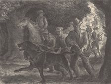 Manhunt, 1934. Creator: John Steuart Curry