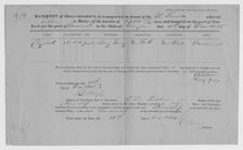 Manifest of Slaves intended to be transported on board the Knoxville...1855. Creator: Unknown