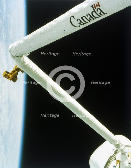 Manipulator arm deployed during the second Space Shuttle flight, November 1981. Creator: NASA.