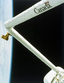 Manipulator arm deployed during the second Space Shuttle flight, November 1981. Creator: NASA