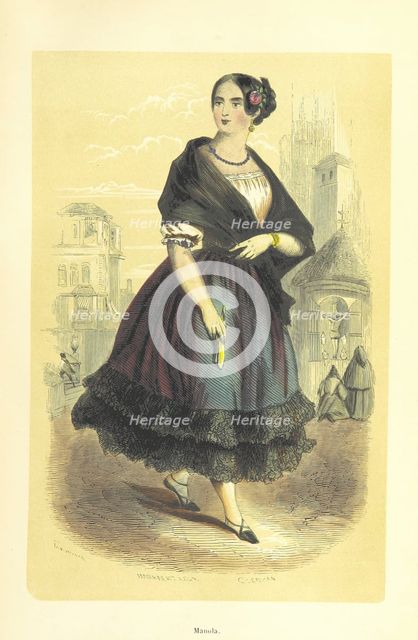 Manola, 1848.  Creators: Markaert, Clerman.