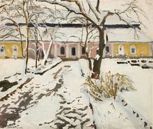 Manor-House at Modlnica in Winter, 1905. Creator: Stanislaus Kamocki