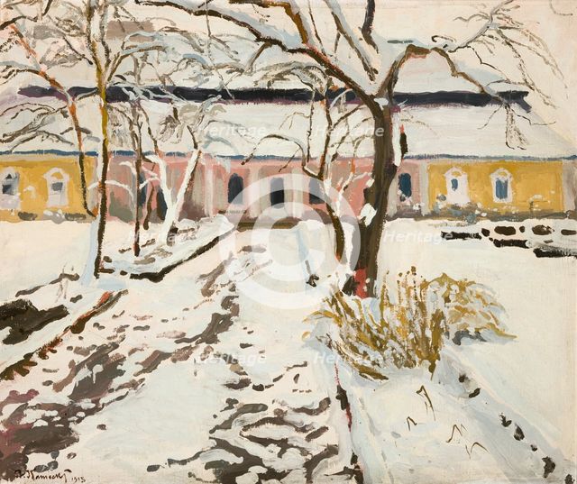 Manor-House at Modlnica in Winter, 1905. Creator: Stanislaus Kamocki.