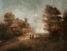 Manor-House of the Kosciuszko Family at Mereczowszczyzna, before 1863. Creator: Michal Kulesza