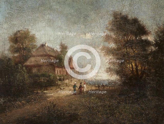 Manor-House of the Kosciuszko Family at Mereczowszczyzna, before 1863. Creator: Michal Kulesza.