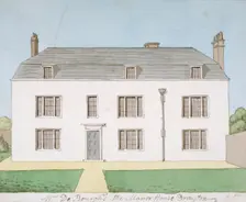 Manor House, West Drayton, Middlesex, c1820. Artist: John Oldfield