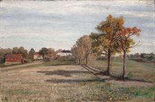 Manor outside Holmestrand, probably 1899. Creator: Fredrik Jonas Lucian Botfield Collett