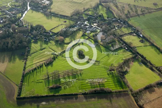 Manorial earthworks, Alderton, Northamptonshire, 2014. Creator: Historic England Staff Photographer.