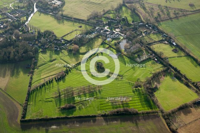Manorial earthworks, Alderton, Northamptonshire, 2014. Creator: Historic England Staff Photographer.