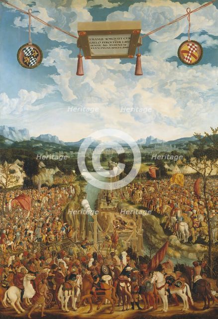 Manlius Torquatus Fighting a Gaul. Creator: Ludwig Refinger.