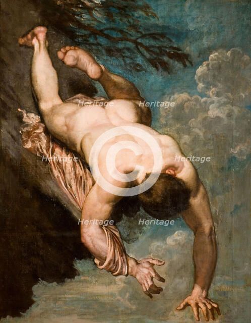Manlius Hurled From The Rock, 1818. Creator: William Etty.