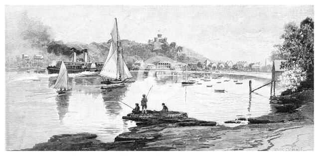 Manly beach, Sydney, New South Wales, Australia, 1886.Artist: Frederic B Schell