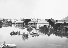 Manning Street - South Brisbane - Brisbane 1893 floods. Creator: James Clark