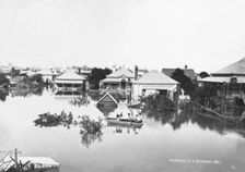 Manning Street - South Brisbane - Brisbane 1893 floods. Creator: James Clark