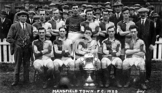 Mansfield Town Football Club team photograph, 1923. Creator: Ellis.