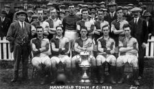 Mansfield Town Football Club team photograph, 1923. Creator: Ellis
