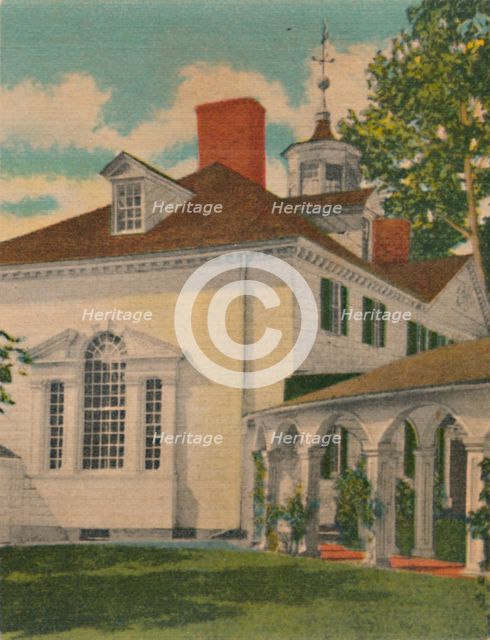 'Mansion, view of the north end', 1946. Artist: Unknown.