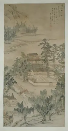 Mansion by the River, Qing dynasty (1644-1911), 1810. Creator: Zhang Yin