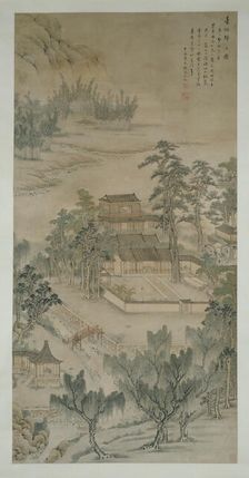 Mansion by the River, Qing dynasty (1644-1911), 1810. Creator: Zhang Yin