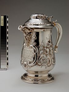 Mansion House Welsh Miners Fund, silver ewer, 1877. Creator: Unknown