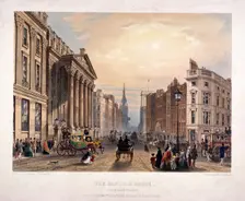 Mansion House and Cheapside, London, 1851. Artist: Thomas Picken