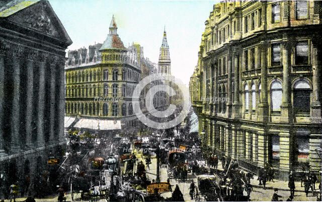 Mansion House and Cheapside, London, early 20th century. Artist: Unknown