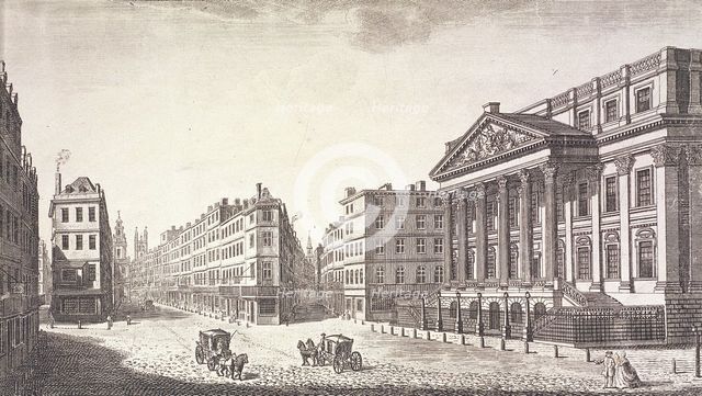 Mansion House (exterior), London, c1751. Artist: Anon