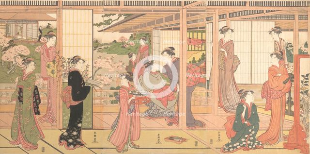 Mansion Opening onto a Garden, ca. 1786. Creator: Katsukawa Shuncho.