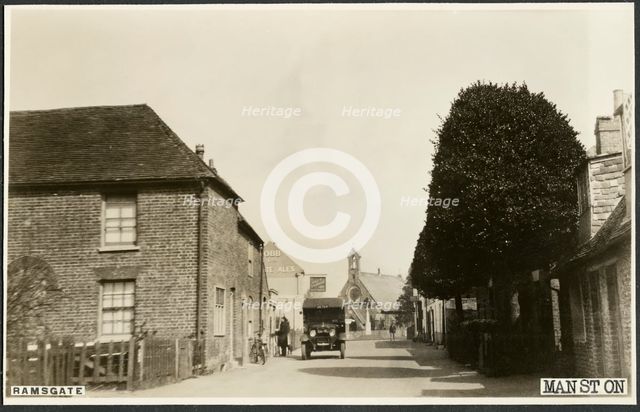 Manston War Memorial, High Street, Manston, Thanet, Kent, c1945-c1965. Creator: John Pennycuick.