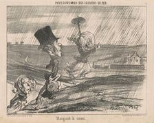 Manquant le convoi, 19th century. Creator: Honore Daumier