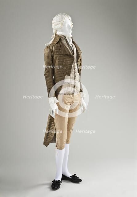 Man’s tailcoat, France, between c.1790 and c.1795. Creator: Unknown.