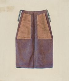 Man's Apron, 1935/1942. Creator: Ingrid Selmer-Larsen