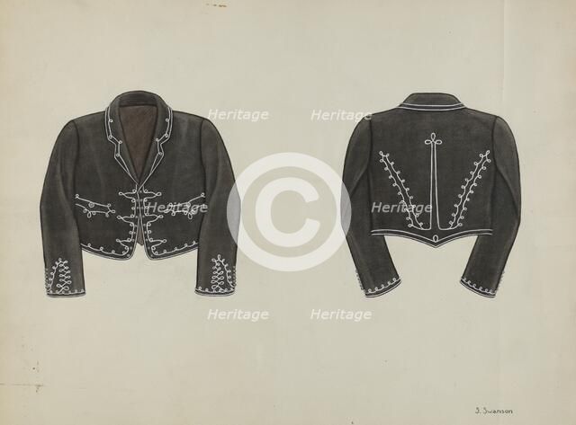 Man's Bolero, c. 1936. Creator: Syrena Swanson.
