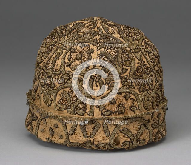 Man's Cap, England, 16th century. Creator: Unknown.