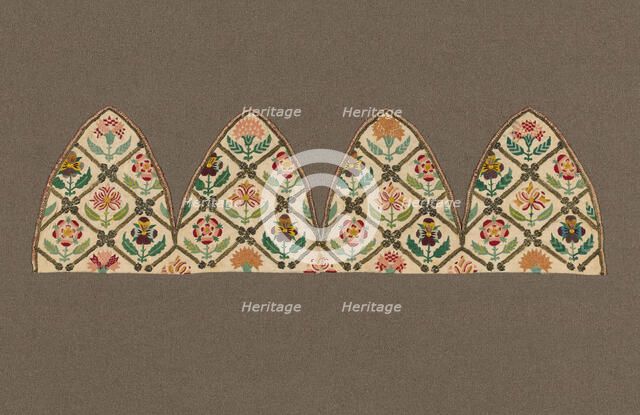 Man's Cap (Unassembled), England, 1601/25. Creator: Unknown.