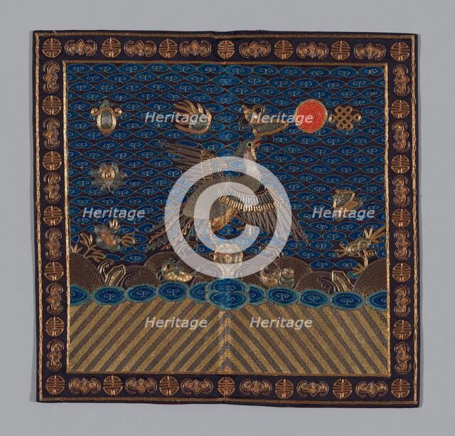 Man's Court Badge, China, 1880/1900, Qing dynasty (1644-1911). Creator: Unknown.