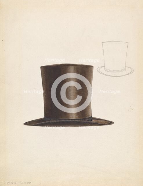 Man's Hat, c. 1937. Creator: Creighton Kay-Scott.